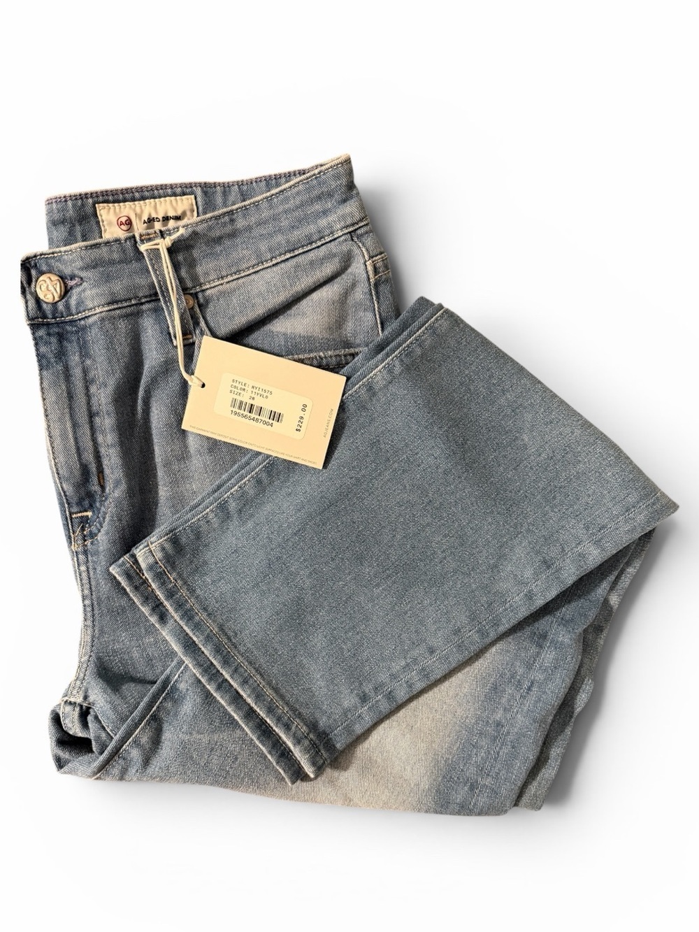 NWT Ag Adriano Goldschmied Jeans Ex-Boyfriend Slouchy Slim Jeans Size 28 - Picture 6 of 6